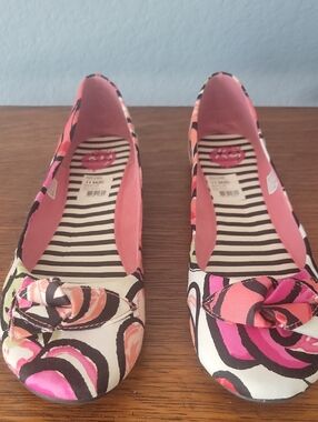 **NEW** K9 Women’s Floral Pink Patterned Ballet Flats | Size: 11